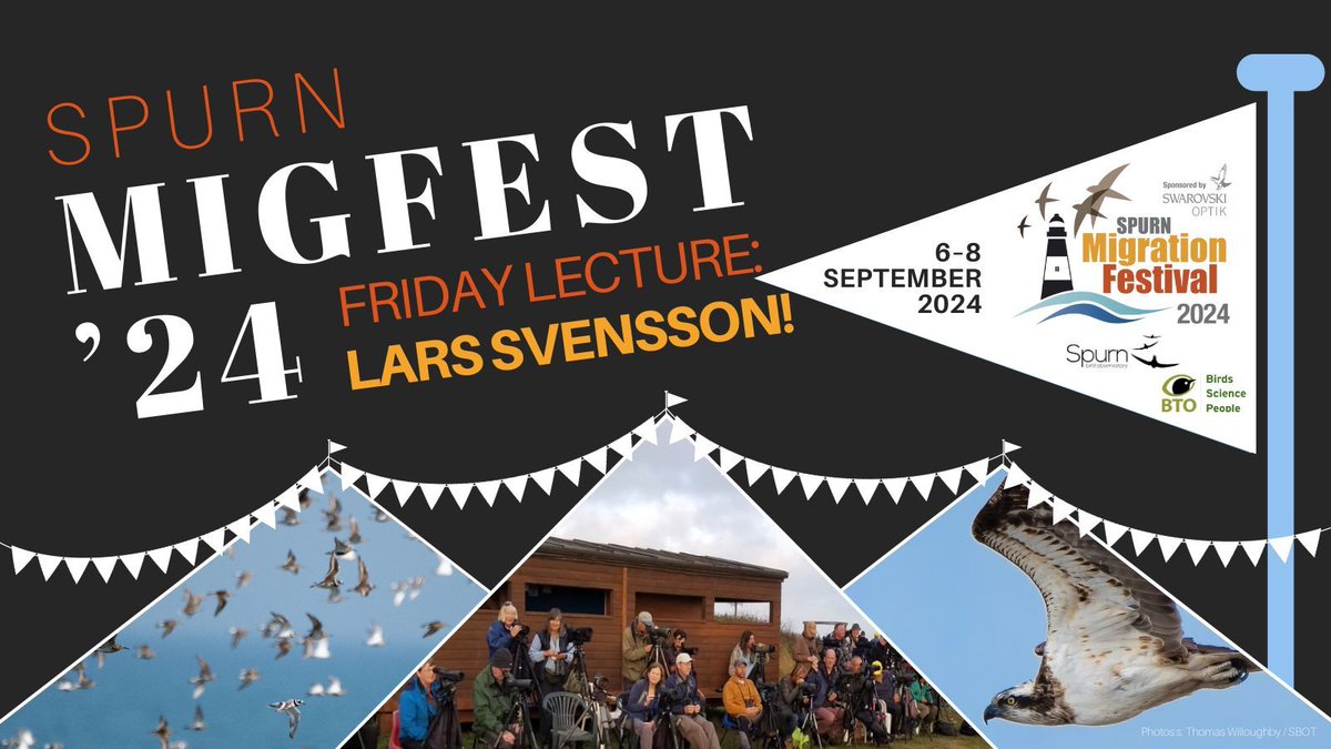 MIGFEST 2024 - 6-8 September Join us for a weekend packed of walks, talks, exhibitors and bird migration! GUEST SPEAKERS THIS YEAR; LARS SVENSSON on Friday night @Nigelmarven on Saturday night WE CAN'T WAIT TO SEE YOU THERE! GET YOUR TICKET HERE - buff.ly/3UNiCpP