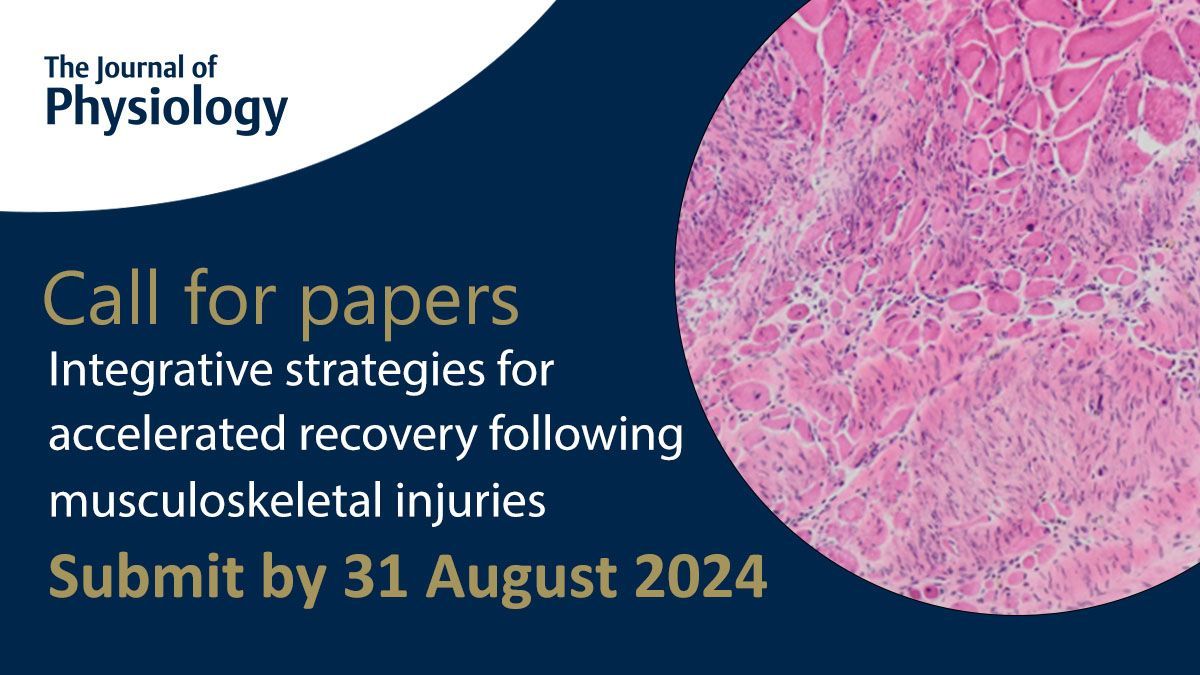 🚨CALL FOR PAPERS🚨
The #CallforPapers is now live for our 'Integrative strategies for accelerated recovery following musculoskeletal injuries' #SpecialIssue!
Follow the link below for more information on this Special issue and how to submit!
🔗buff.ly/3uEWofk