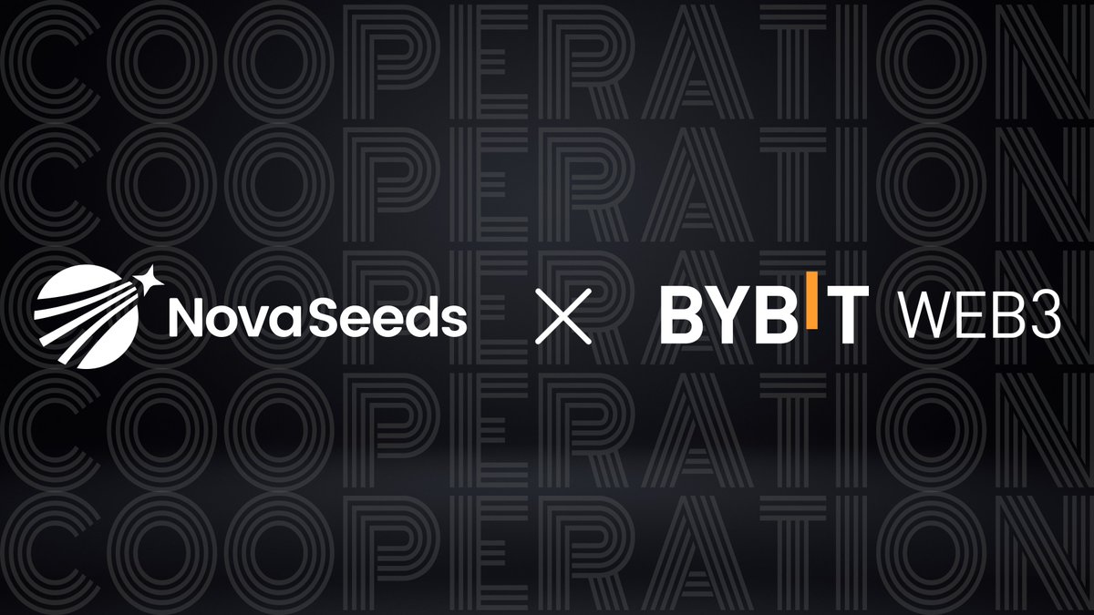 🥳Thrilled to announce our partnership with @Bybit_Web3 🎉 💡Unlock the potential of #web3‌‌ with #BybitWeb3 and explore more collaboration in the future!🚀 Stay tuned!🔥 #NovaSeeds #IDO