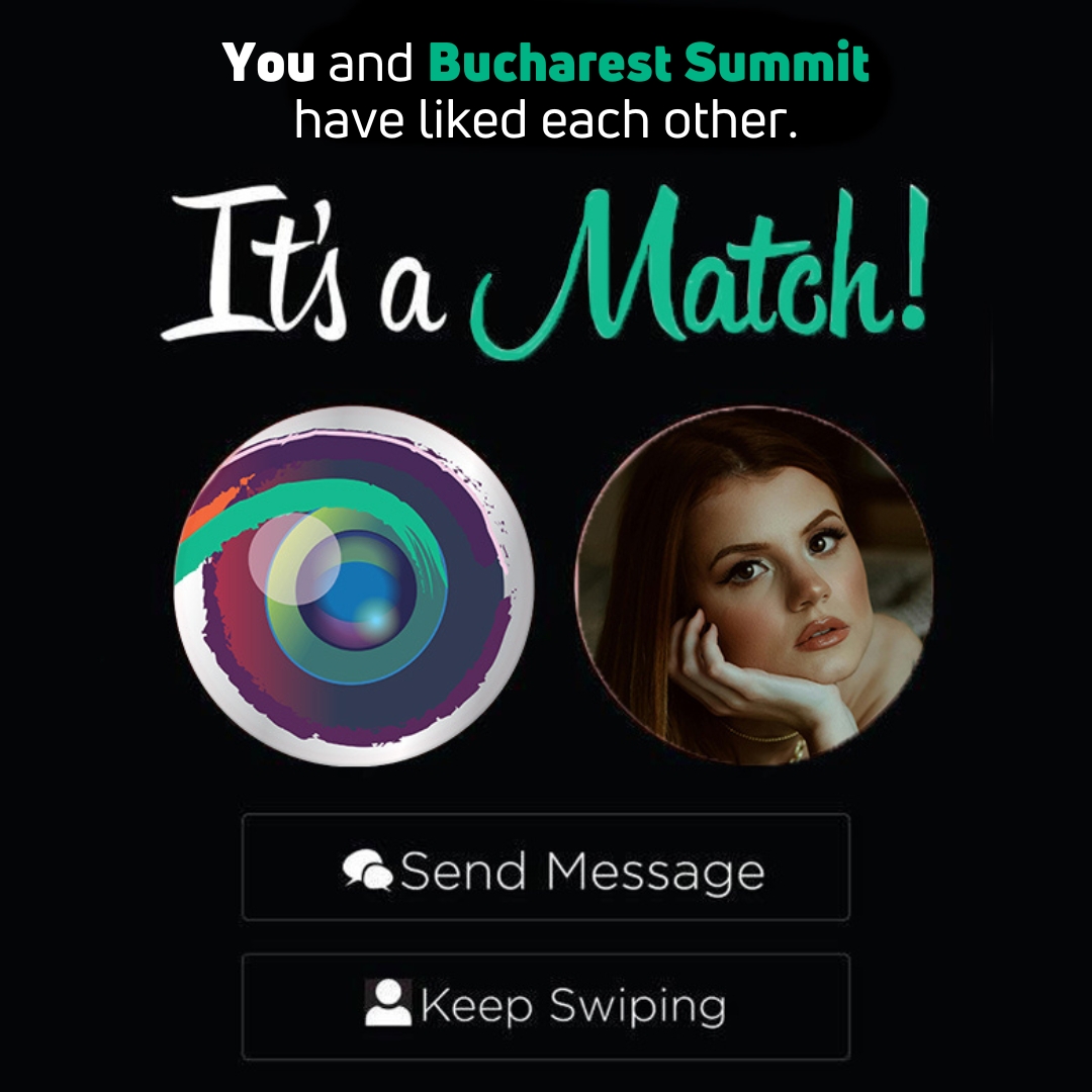 Ready to swipe right on your booming future? At #BucharestSummit, success it's always a match! 🚀 In less than a month, you could discover the secrets to boosting your bank account. Match up with our limited 50% discounted tickets bucharestsummit.com #onlinebrand #streaming