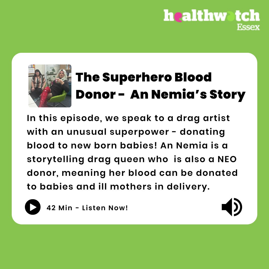 An Nemia is a storytelling drag artist with an unusual superpower - donating blood to new born babies. In the episode, she speaks about her experiences donating, her blood condition, and more! 🎧 Listen here: spotifyanchor-web.app.link/e/ovPOjjoWoJb