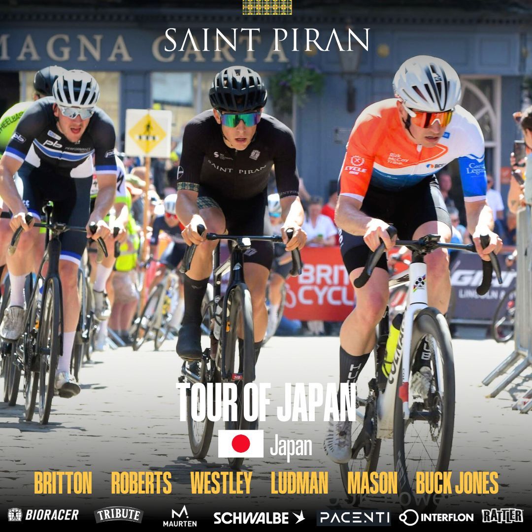 🚨Race Week🚨 We also have a team heading to the Tour of Japan this week with racing kicking off on Sunday the 19th. Stay tuned for some special social media content over the week from Kento who is taking over our socials while we are out there. . . #SaintPiran