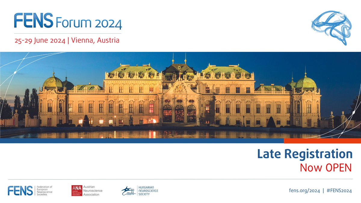 FENS (@fensorg) on Twitter photo Late registration for #FENS2024 is now OPEN! 🚀
Missed the regular registration deadline? You still have a chance to join FENS for insightful sessions, workshops, and networking opportunities at the FENS Forum 2024!
Register now! loom.ly/_6uLSeY
<a href="/AustrianNeuros1/">Austrian Neuroscience Association (ANA)</a> Late registration for #FENS2024 is now OPEN! 🚀
Missed the regular registration deadline? You still have a chance to join FENS for insightful sessions, workshops, and networking opportunities at the FENS Forum 2024!
Register now! loom.ly/_6uLSeY
<a href="/AustrianNeuros1/">Austrian Neuroscience Association (ANA)</a>