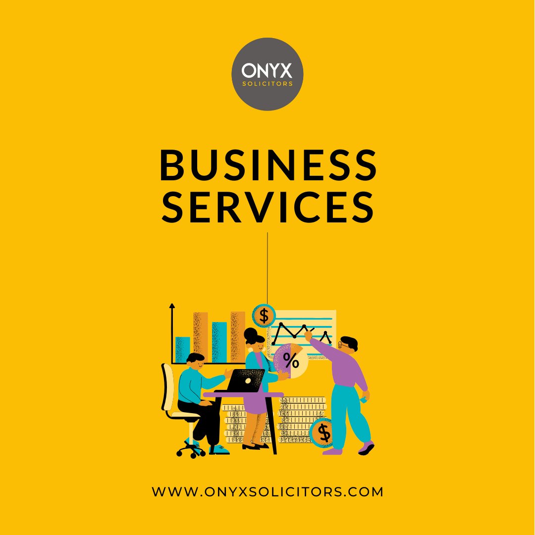 Onyx Solicitors has a breadth of legal experience in all areas of business, we will work together to ensure you conduct your business affairs correctly. 

#BusinessGrowth #CorporateSolutions