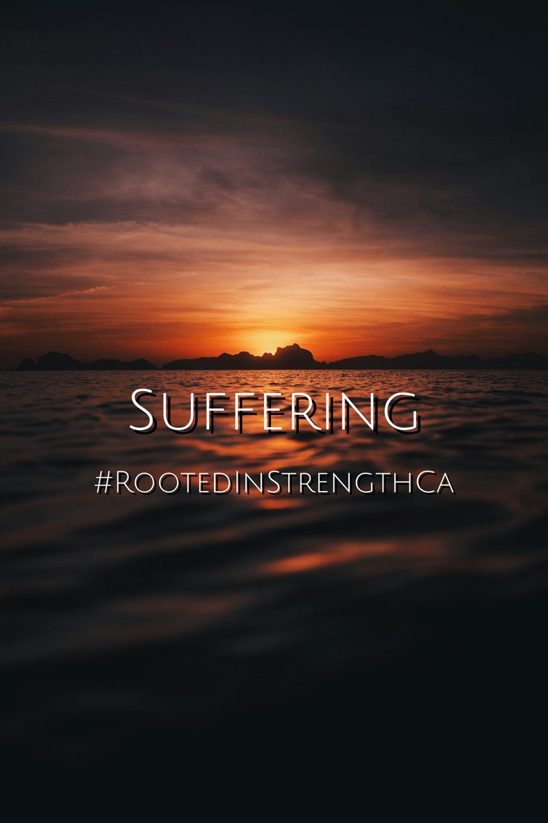 Let Hope be the anthem in your Suffering. For Suffering is not a bad thing because God is hope and he heals all who call on him, with love. Psalm 147:3 #RootedInStrengthCA