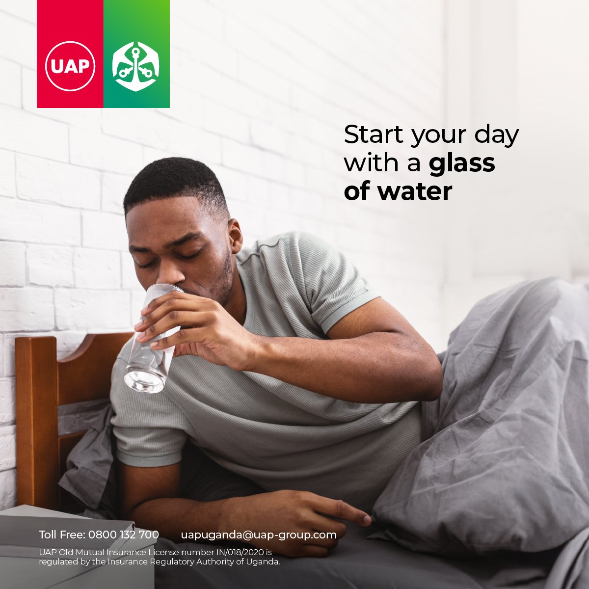 Health tip: Stay hydrated.💧 Drink at least 2 litres of water a day to keep both the mind and body fresh. 💆‍♂️ #TutambuleFfena