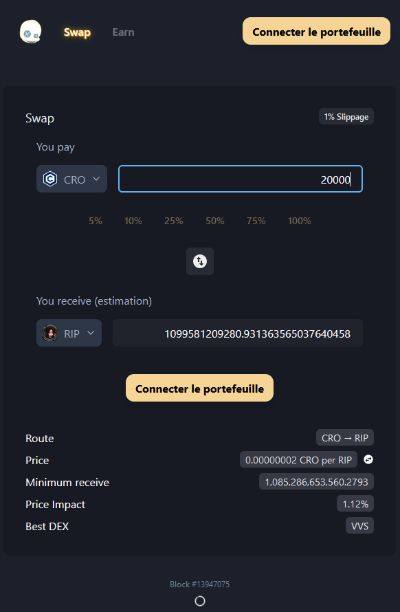 Amazing ! swap.doonft.com The dex agregator which optimize all your swap and make you pay cheaper keep growing every days, more than 400 regular users now. Also, If you want to be first to have news about $Chucky @TheDooNFT join our discord discord.gg/NkygrVKW3c