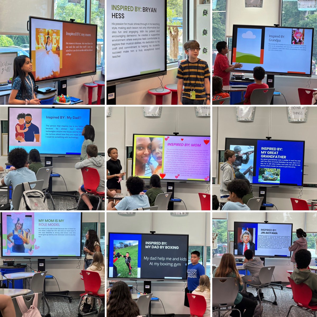 How wonderful it has been to hear from our students who inspires them to be their best each day during our college week presentations! 🌟 Can't wait to see these future stars shine! #DreamBig #CareerGoals #KMSCougarPride