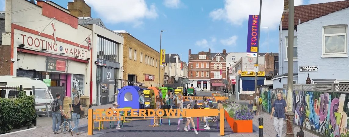 tootingnewsie's tweet photo. COMING SOON TO #TOOTING: an outdoor market is to launch on Totterdown Street (between Tooting High St &amp; Blakenham Rd) for a 12-month trial.
Full info, inc details of the market, a timed pedestrianised area &amp; a new 1-way system: https://t.co/p1jPAL7z72 https://t.co/jg0VQQHeTb