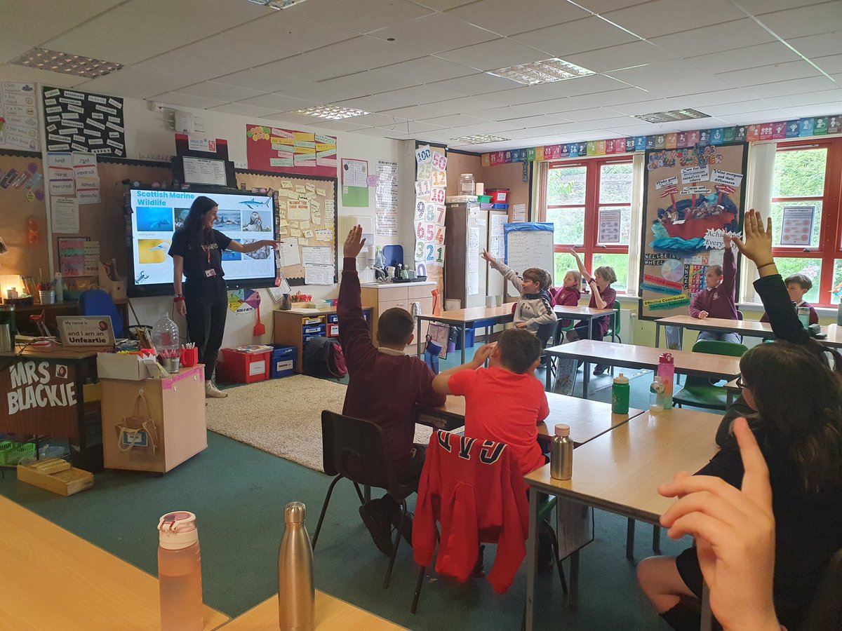 Massive thanks to Cairlin for her amazing workshop on marine conservation. P6 have learned lots and can't wait to help join in the campaign to clean up Scottish waters #sustainability #SDG14 #article24 #marineconservationscotland