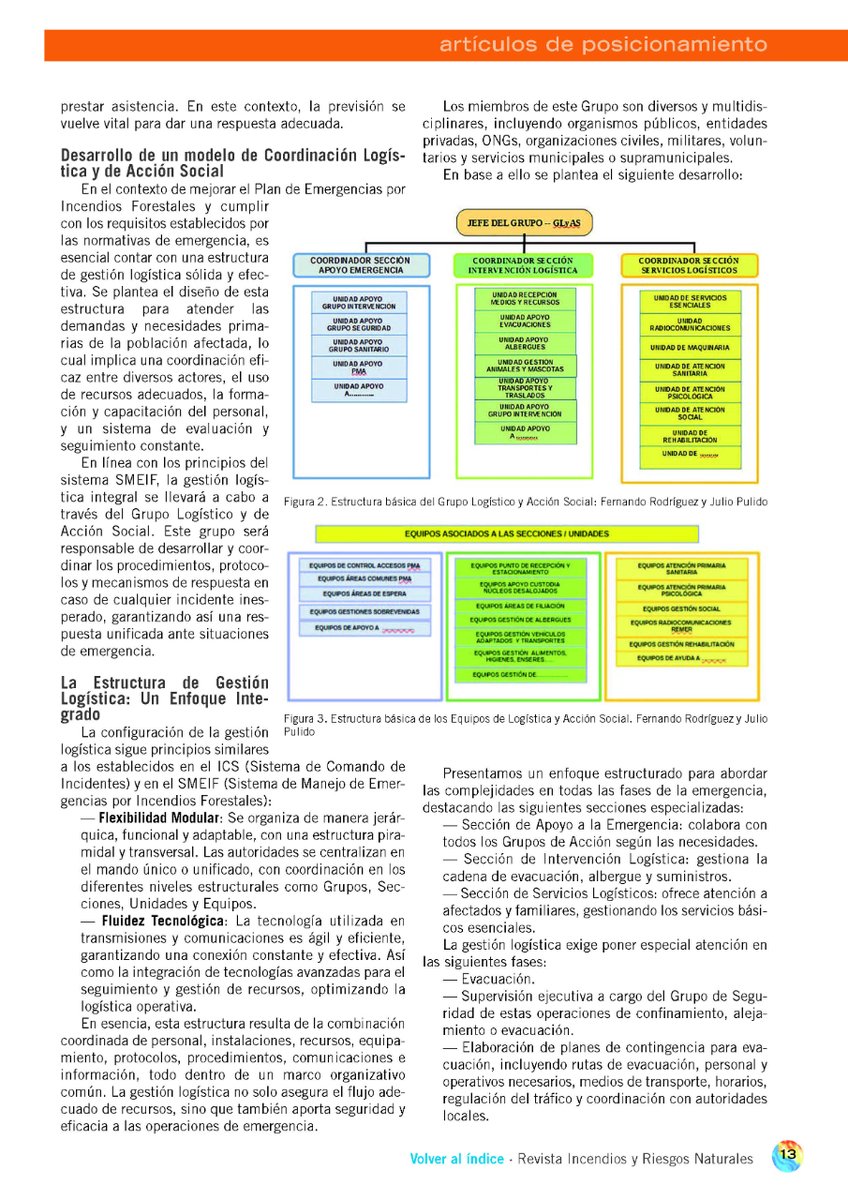 La gestión logística de las emergencias por incendios forestales “... Comprender la complejidad y las interconexiones de los procedimientos y las rutas logísticas es fundamental” 🔥Online #RevistaIyRN 12 revistarirn.org/revista  #RiesgosNaturales #Incendios