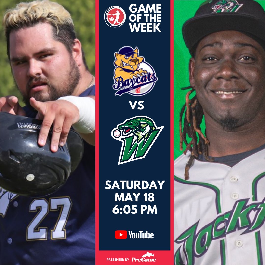 The IBL Game of the Week presented by PreGame! The Baycats and the Jackfish clash in a highly anticipated rematch of the 2023 Dominico Cup this Saturday May 18th @ 6:05pm from Welland Stadium. #CanadasBest • #IBL1919