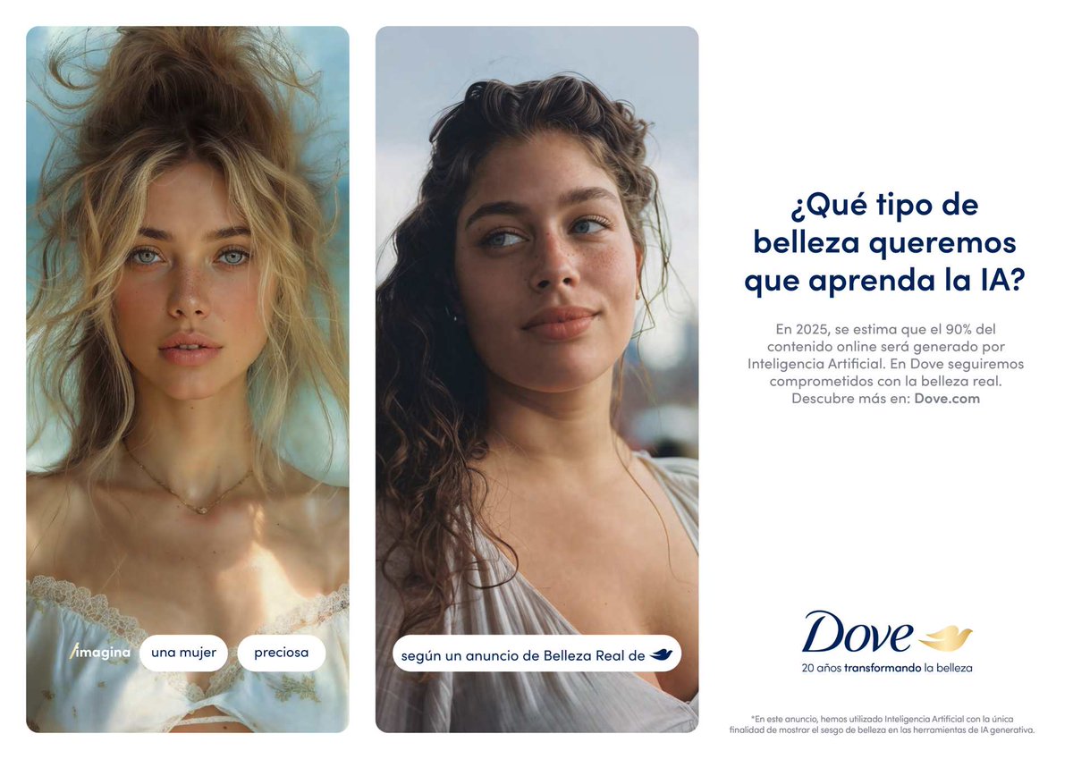 Dove activa la campaña 'The Code', que celebra el 20 aniversario de la plataforma 'Real Beauty'. La marca se reafirma en su compromiso con la protección de la belleza real en la era de la IA. || Más info👉🏽reasonwhy.es/actualidad/dov…