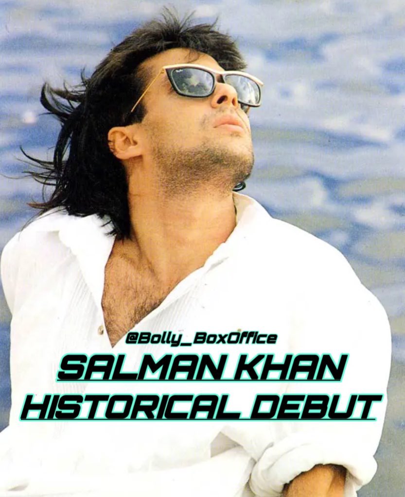 #SalmanKhan a HISTORICAL debut, he remained invincible at the box office from 29th December 1989 to 14th November 1991. #IndiaBiz.

⭐️#MainePyaarKiya: ATBB
⭐️#Baaghi: Semi Hit
⭐️#SanamBewafa: Super Hit
⭐️#PattharKePhool: Average
⭐️#Kurbaan: Average 
⭐️#Saajan: Super Hit