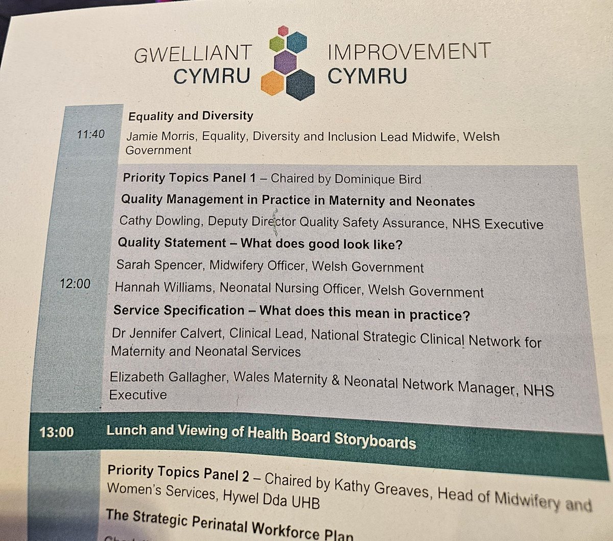 A day to discuss quality and safety in maternity and neonatal services in Wales with a clear priority on improving outcomes and experiences of Black, Asian and Minority Ethnic women, birthing people and babies #maternity #neonatal #equity