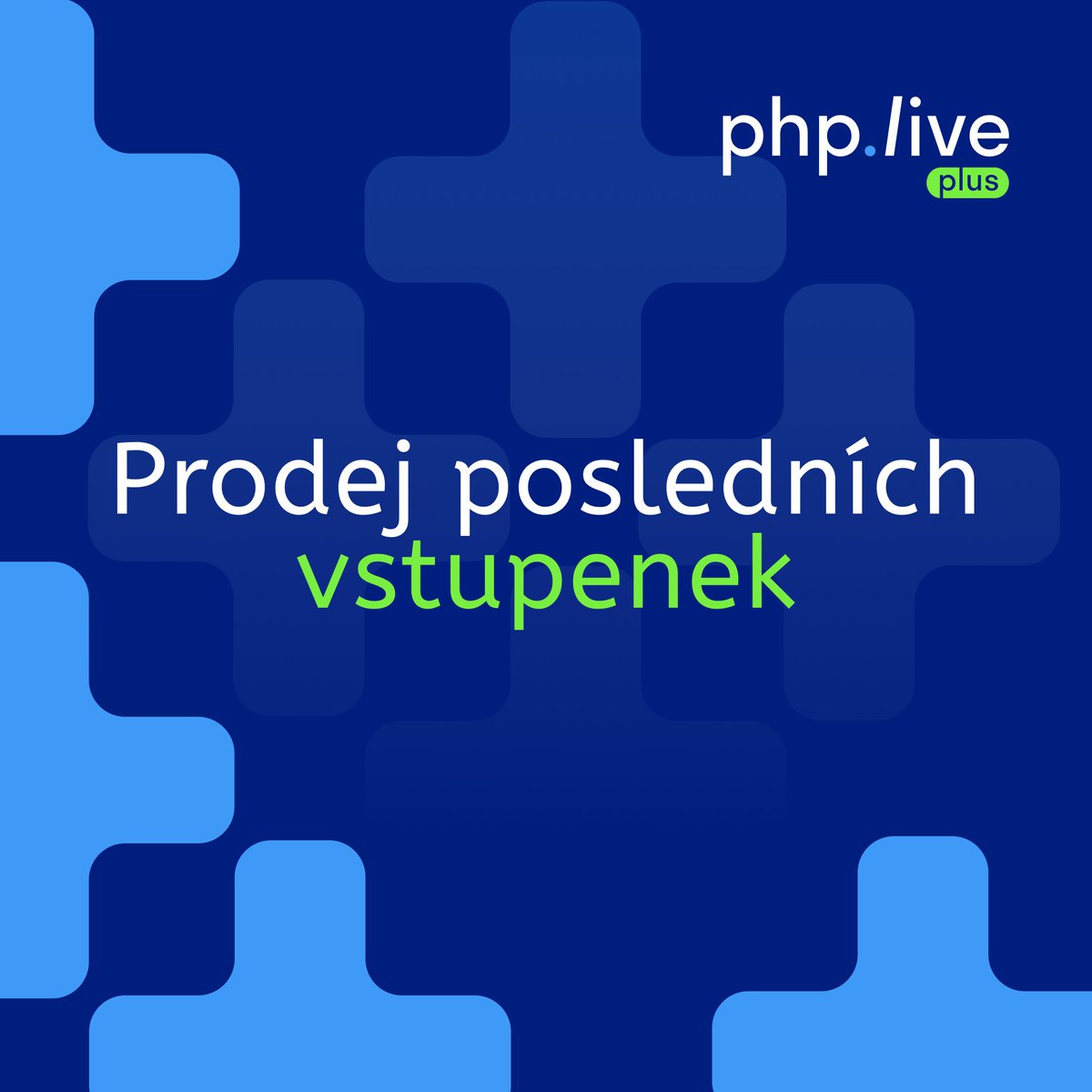 ❗️LAST CALL❗️
Ještě nemáš své místečko na dalším skvělém ročníku konference php.live+? V prodeji zbývá posledních pár vstupenek, tak si pospěš, ať ti neutečou. 😉
Vstupenku koupíš na phplive.cz/vstupenky