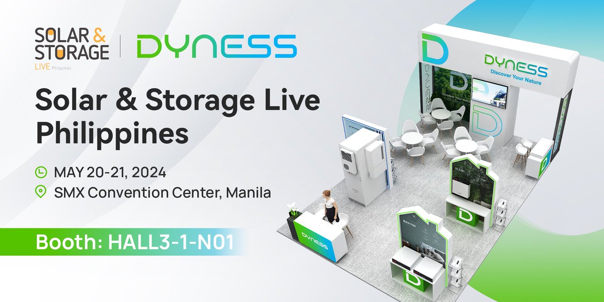 ⚡️ Solar & Storage Live Philippines 📆 May 20-21, 2024 📍SMX Convention Center Manila, Mall of Asia Complex, Pasay City, Philippines #solarstorageliveph #DynessExpo #EnergyInnovation #solarenergy #energystorage