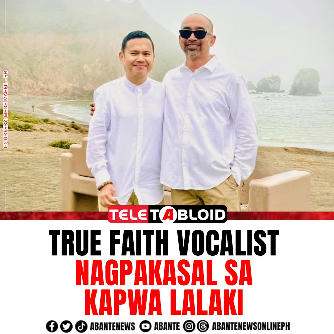 LOVE WINS! Ikinasal na si Medwin Marfil sa kanyang high school classmate na si Mark Angeles noong nakaraang linggo sa California. BASAHIN: abante.com.ph/2024/05/15/tru…