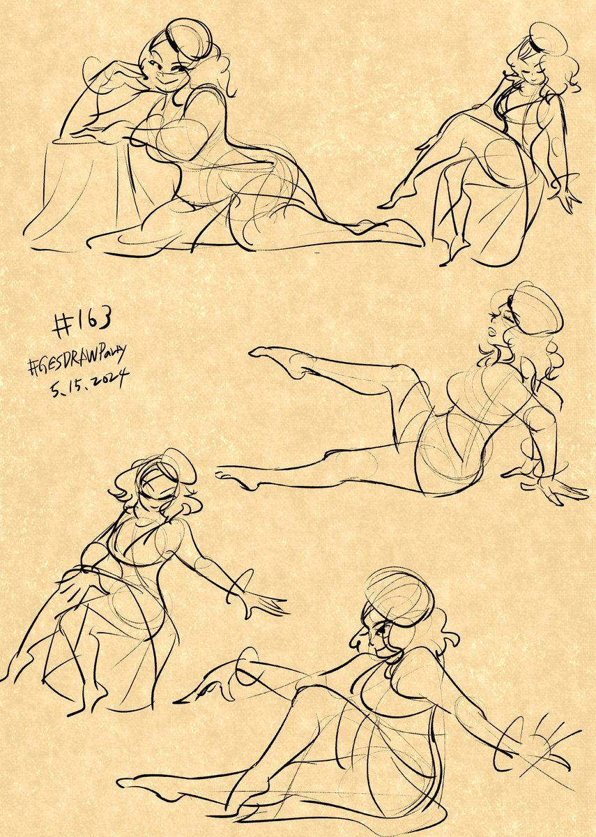 PoseRef #GESDRAWParty thank you!
GESture DRAWing Party : #163 SAFI　－Video/Photo Reference for Figure Drawing－
youtube.com/watch?v=hjxE5J…

#SakkyDailyDrawing #日々描く #gesturedrawing