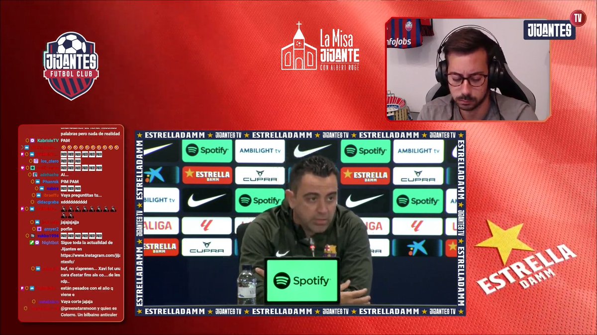 📺 DIRECTO @JijantesFC 🗣 Xavi: 'La situación económica nos marcará la planificación deportiva' 🔗 twitch.tv/gerardromero