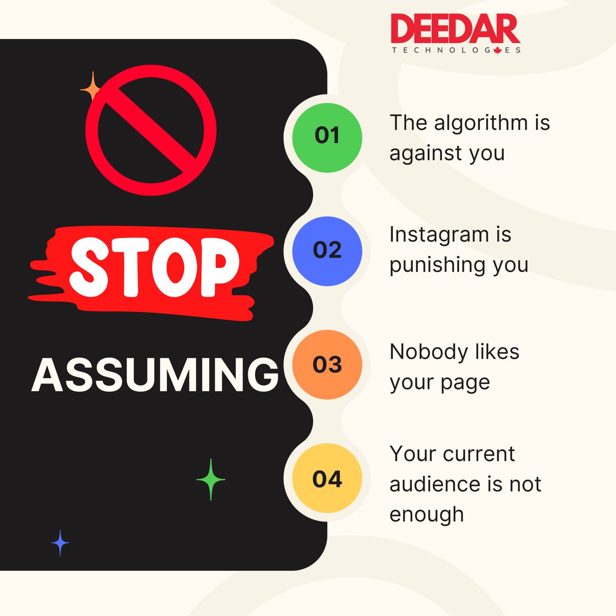 deedar_tech's tweet image. top assuming algorithms are against you. Instagram's not punishing; your audience isn't too small. Focus on content, engage, adapt. Your page matters, and growth is within reach.
#DeedarTechnologies #AIInsights #AlgorithmExplained #TechEducation
#ArtificialIntelligence