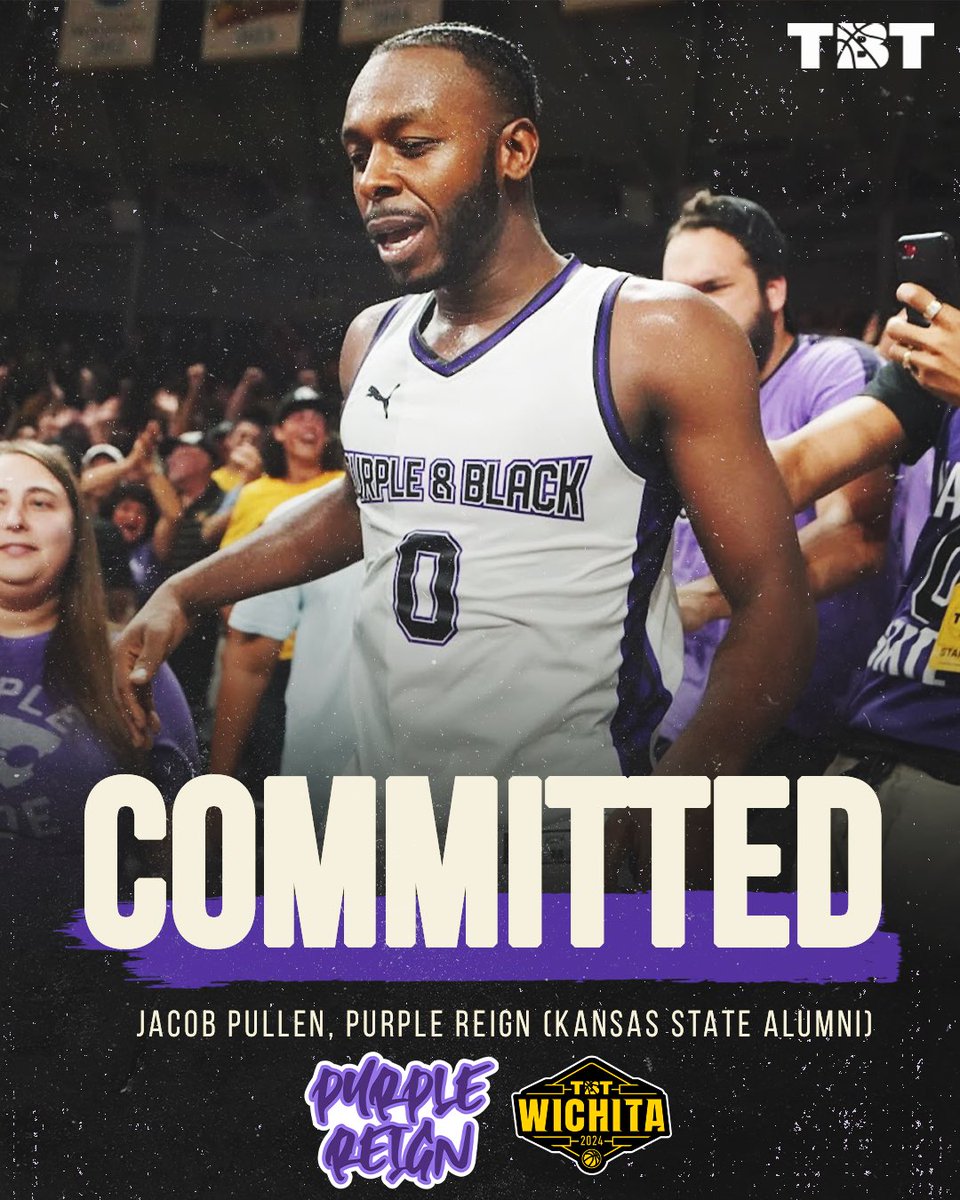 THE KANSAS STATE ALUMNI ARE BACK FOR TBT 2024!

The @KStateMBB alumni are playing under the name “Purple Reign” and their first commitment is… 

💥JACOB PULLEN💥

Tickets are on sale now to see Purple Reign (Wichita Session 1 on July 20th is Round 1) -
thetournament.com/tbt/wichita-20…