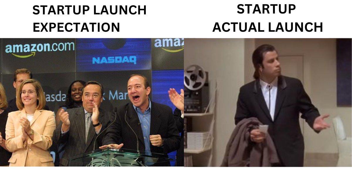 How the launch usually goes! 😅