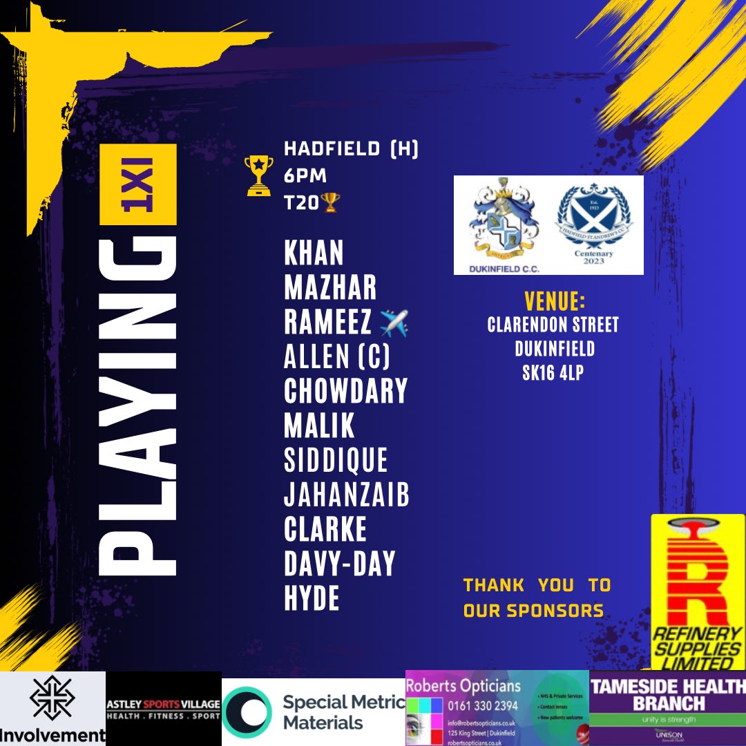 Dukinfield Cricket tweet media