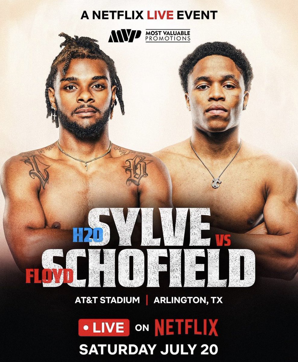 A great prospect fight added to the #PaulTyson undercard as Ashton “H20” Sylve takes on Floyd Schofield. Sylve is 11-0 & Schofield is 17-0