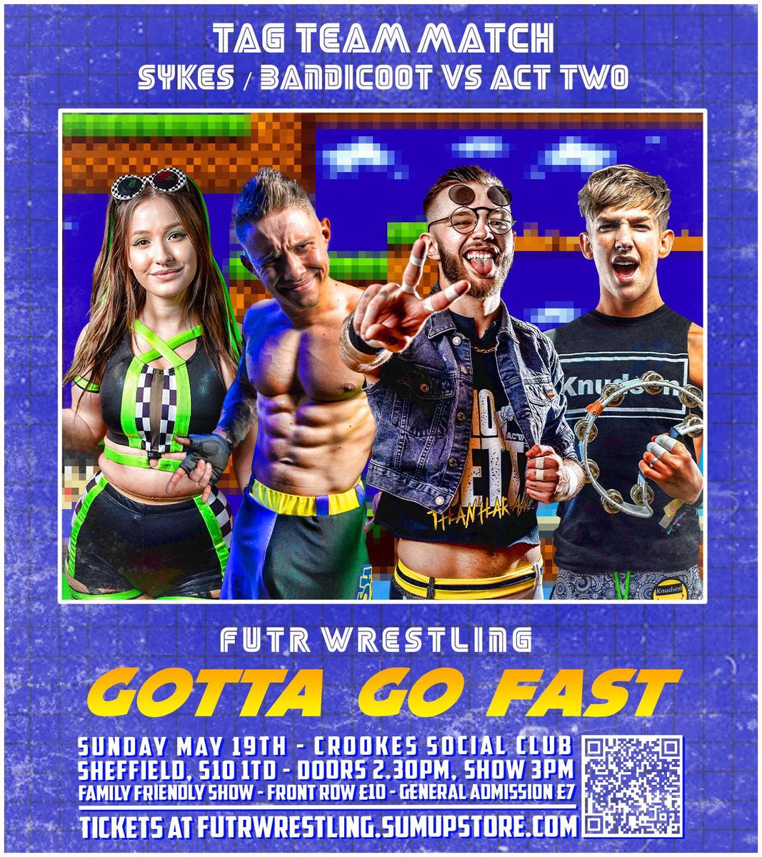 THIS WEEKEND! 

SATURDAY 18/05: @OffThePage_WP vs @TomMcColl01 & @Critchy01 

SUNDAY 19/05: @FutrWrestling vs @NatalieSykes_ & @bandicoot_jack
