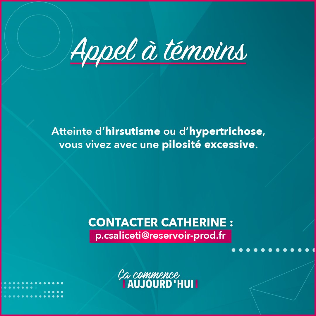 📣 Appel à témoins #CCA Contactez Catherine : 📧 p.csaliceti@reservoir-prod.fr