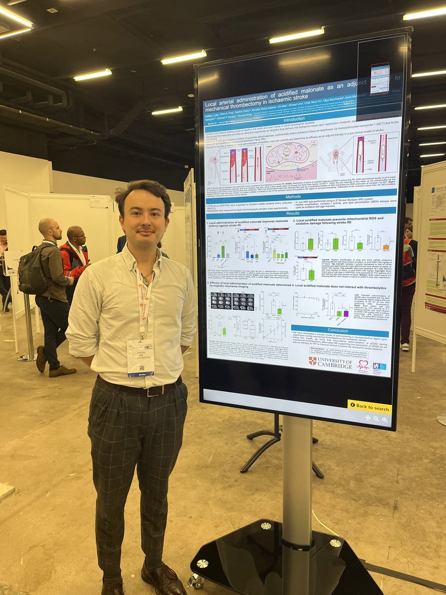 thomaskrieglab's tweet image. Jordan @lordan_jee presented our group with a nice e-poster at the @ESOstroke meeting in Basel. Great story of malonate protecting against ischemic stroke.