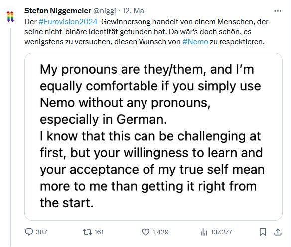 Erfundene #Pronomen widersprechen den Regeln des Sprachwandels. Die schreibt nicht der Mensch vor sondern die Natur. (Monster-Thread inspiriert von #nemo und @niggi ) 

#Gendern