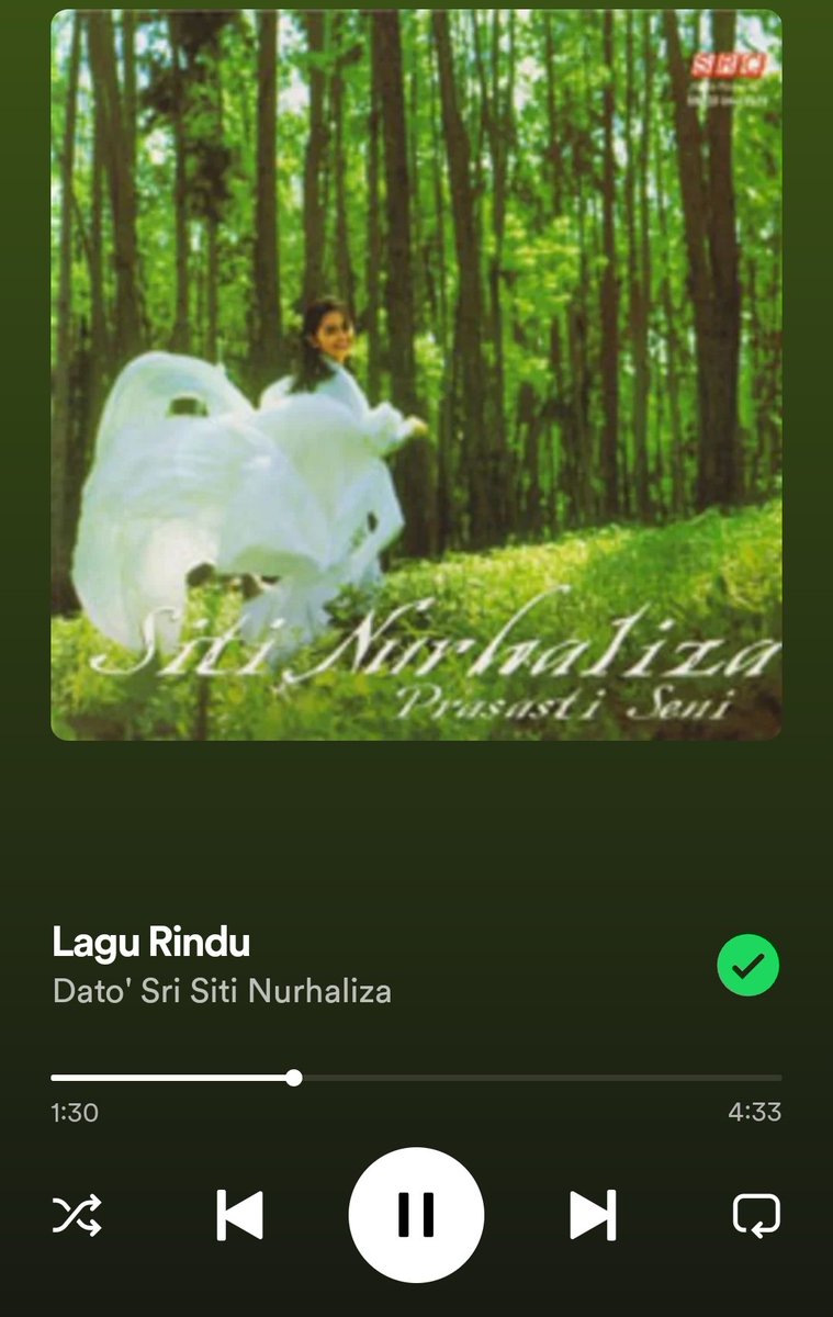 Waktu yg tepat jugak yasin bagi Lagu Rindu ni kat Siti Nurhaliza since world music tengah hangat. Lagu ni jugak dipentaskan di dewan berprestij Royal Albert Hall London.