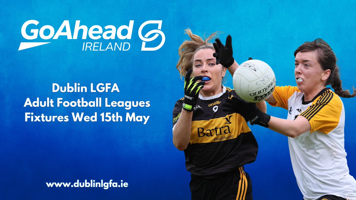Another busy Wednesday night out on the playing fields with @GoAheadIreland adult club league fixtures down for decision across all 12 divisions. Click here to view the full fixture schedule ➡️dublinladiesgaelic.ie/fixtures/ Some fixtures may be subject to change so please check our