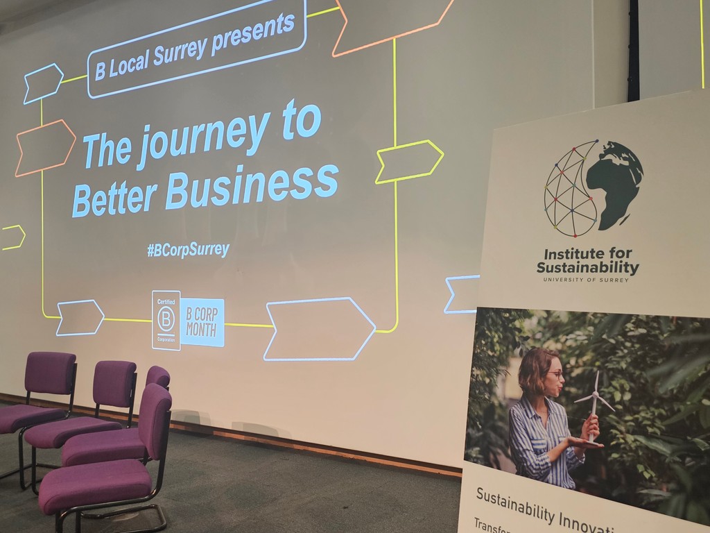 A month on since the ‘Journey to Better Business’ event with #BCorp in #Surrey and the Institute are here to support #sustainable #business journeys. Get in touch for support: surrey.ac.uk/institute-sust… @UniOfSurrey @BCorpUK #collaboration #research #innovation