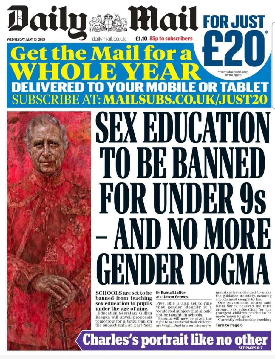 'Sex Education to be banned for under 9s' Thank goodness that we're finally going to solve a problem that doesn't actually exist