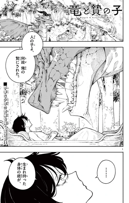 【読切漫画】
『竜と贄の子』(1)

#漫画が読めるハッシュタグ 