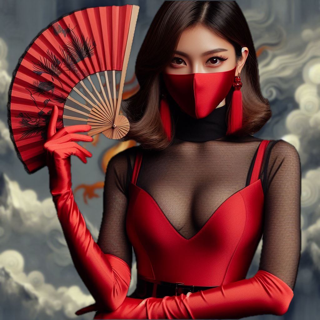 Beware the ninja fan, for behind its gentle facade lies deadly blades. Never underestimate the power of deception... #風林火山 #femaleninja #くノ一 #MaskGirl #Kitana #MortalKombat x.com/pic4safari/sta…