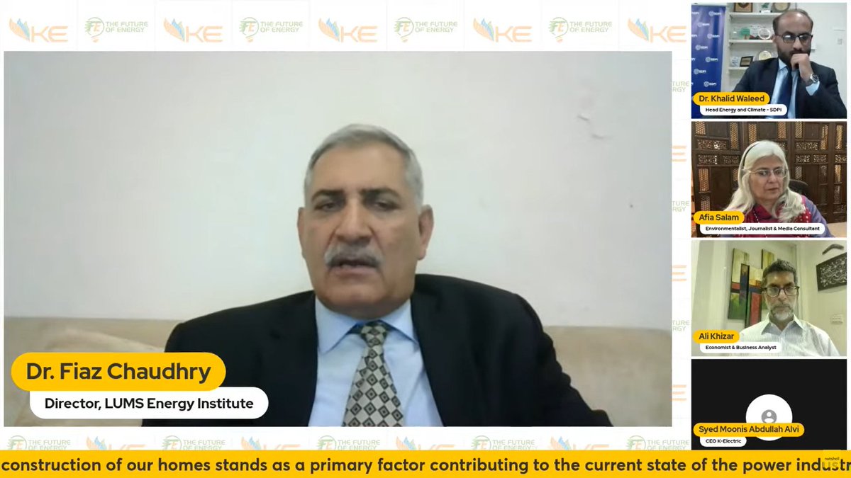 Prof. Dr. Fiaz Chaudry, Professor & Director, LUMS Energy Institute has joined us to talk about “Policy Analysis of Pakistan's Renewable Energy Future” at the ‘#FutureofEnergy – The Trajectory of Renewable Energy in Pakistan.’

Watch: bit.ly/3QNkbl7