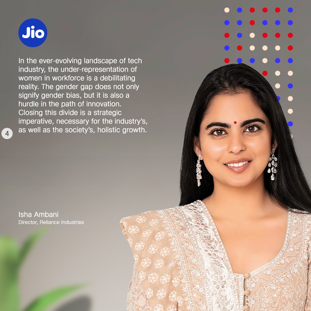 Key quotes from the address by Ms Isha Ambani, Director, Reliance Industries Limited at the #GirlsinICT Day 2024