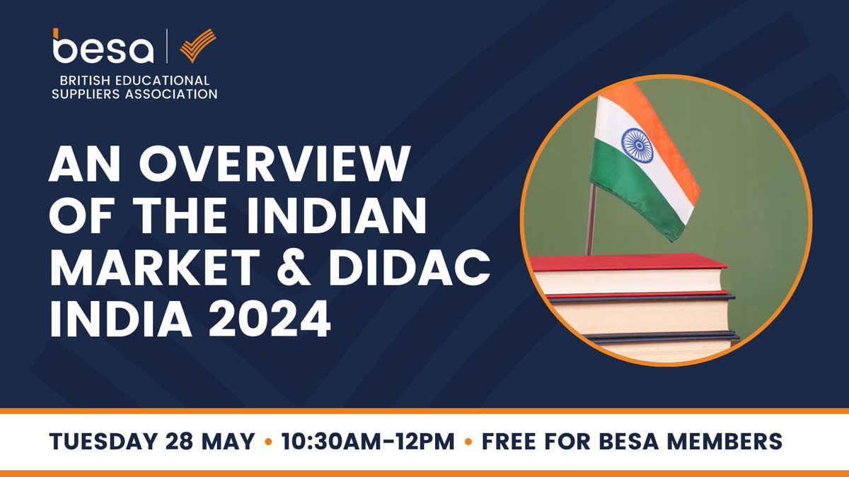 Are you an education business leader interested in expanding into India or attending @DidacIndia? Join us for an free member webinar, exploring the latest economic trends, growth sectors, and challenges in the region: buff.ly/4akaxgD #EdTech #DidacIndia202