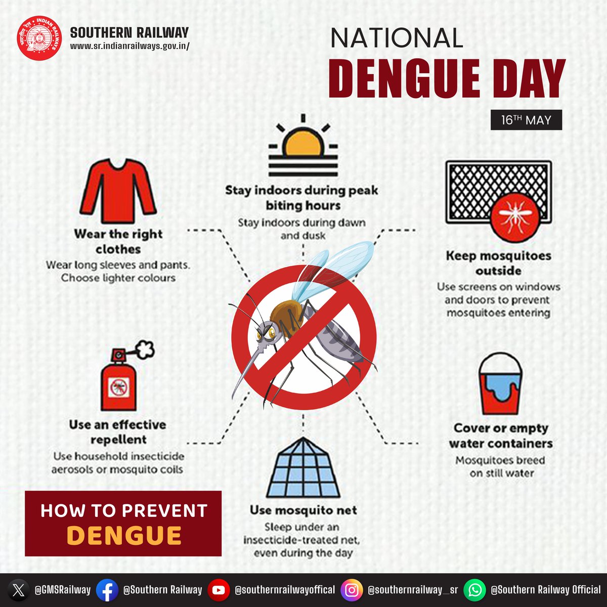 Let's raise awareness and implement safety measures to stop its spread and protect our communities. #NationalDengueDay #StopDengueSpread #StaySafe