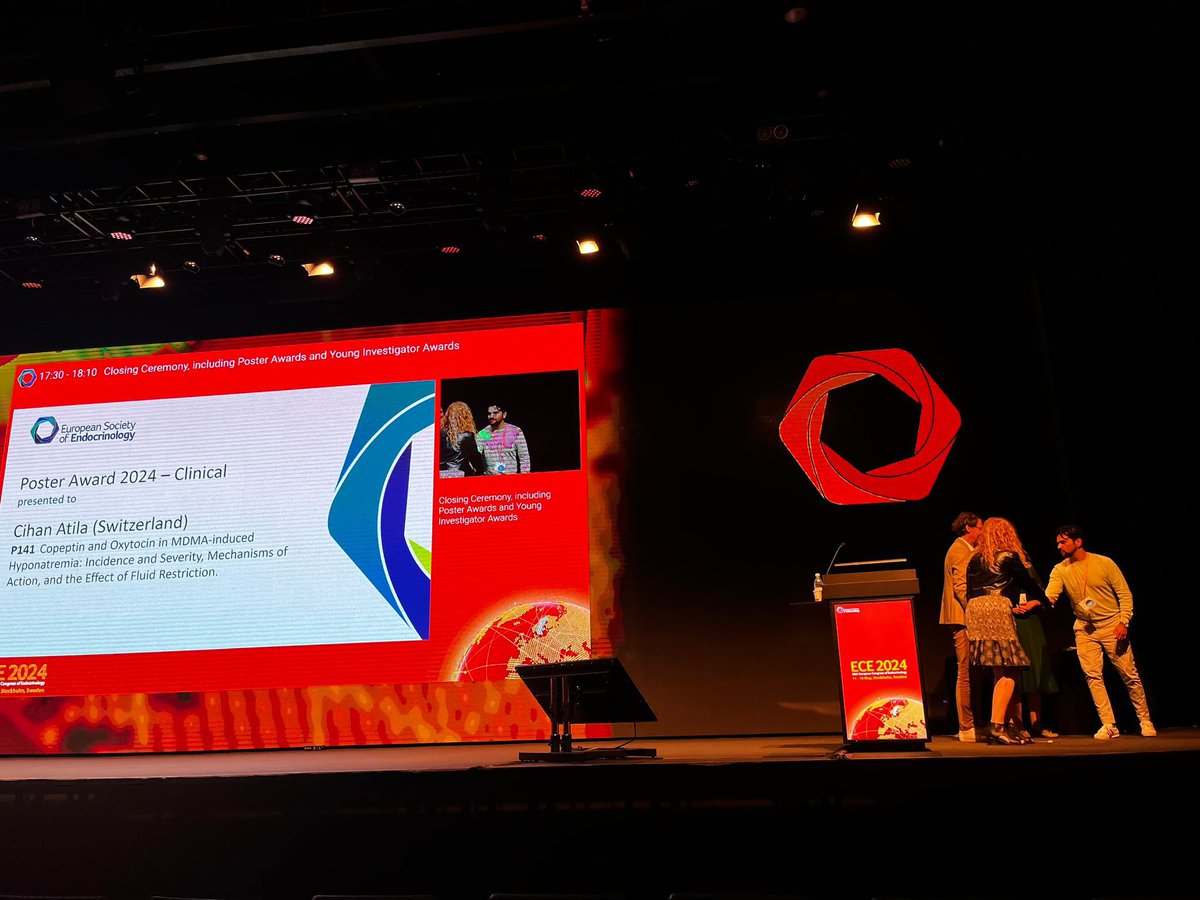 Clinical Neuroendocrinology Basel (@clinneuroendo) on Twitter photo Big applause for Svenja Leibnitz for receiving the Young Investigator Award 2024 🥇 🎉and <a href="/AtilaCino/">Cihan Atila</a> for winning the best Poster Award at #ECE2024. Perfect final of an amazing congress in Stockholm with great scientific and social exchange👏 Big applause for Svenja Leibnitz for receiving the Young Investigator Award 2024 🥇 🎉and <a href="/AtilaCino/">Cihan Atila</a> for winning the best Poster Award at #ECE2024. Perfect final of an amazing congress in Stockholm with great scientific and social exchange👏
