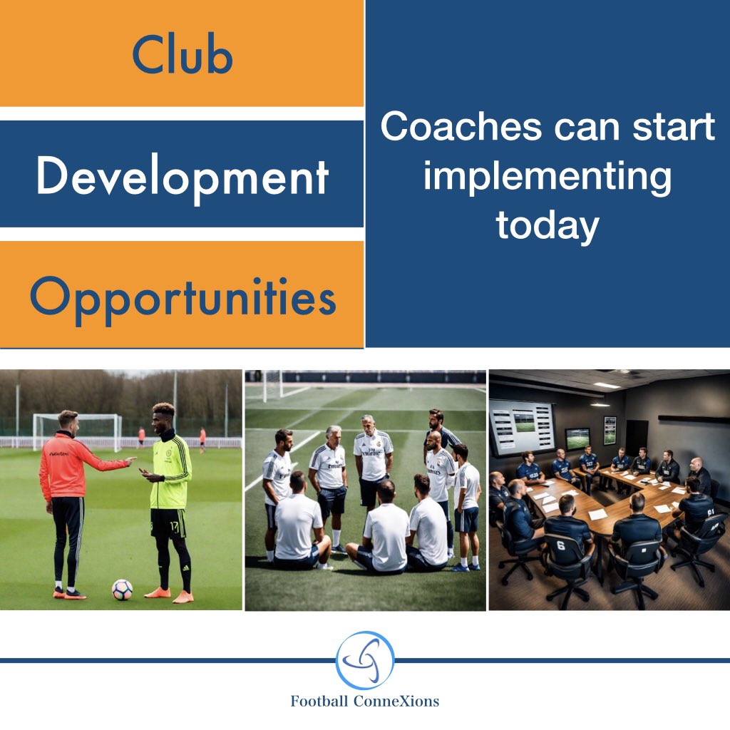 What ‘value adds’ can you bring to your club to help with development? 

⬇️ Have a look at 8 options you can start today to help your club. 

#Football #PlayerDevelopment #ClubDevelopment #CoachDevelopment #FootballConneXions