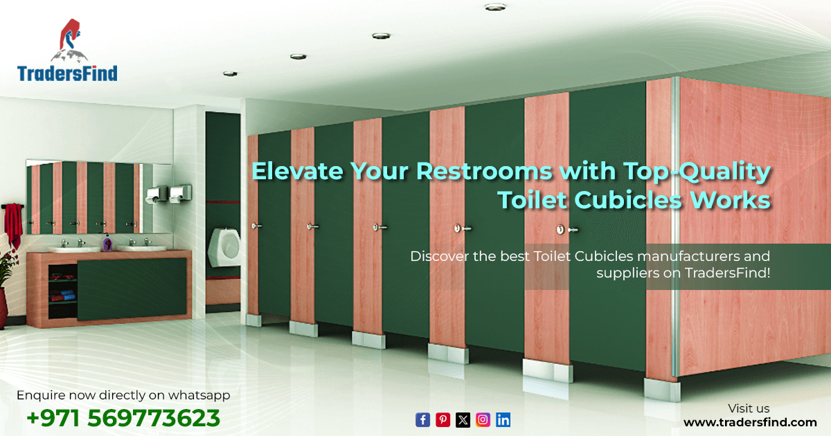 TradersFind's tweet photo. Discover the best Toilet Cubicles manufacturers and suppliers on TradersFind! 

Connect on WhatsApp +971 56 977 3623
https://t.co/CqHyaEJ1rI  

#toiletcubicles #bathroomdesign #commercialinteriors #qualityrestrooms #tradersfind #b2bconnect #bathroomdesign #publicrestrooms #dubai https://t.co/lOAh77OA4m