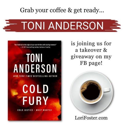 Grab your #coffee & get ready to join in the fun. @toniannanderson is joining my Facebook page for a takeover with fun posts & a giveaway. ☕️❤☕️ At 10am EST head to Facebook.com/LoriFoster to take part.