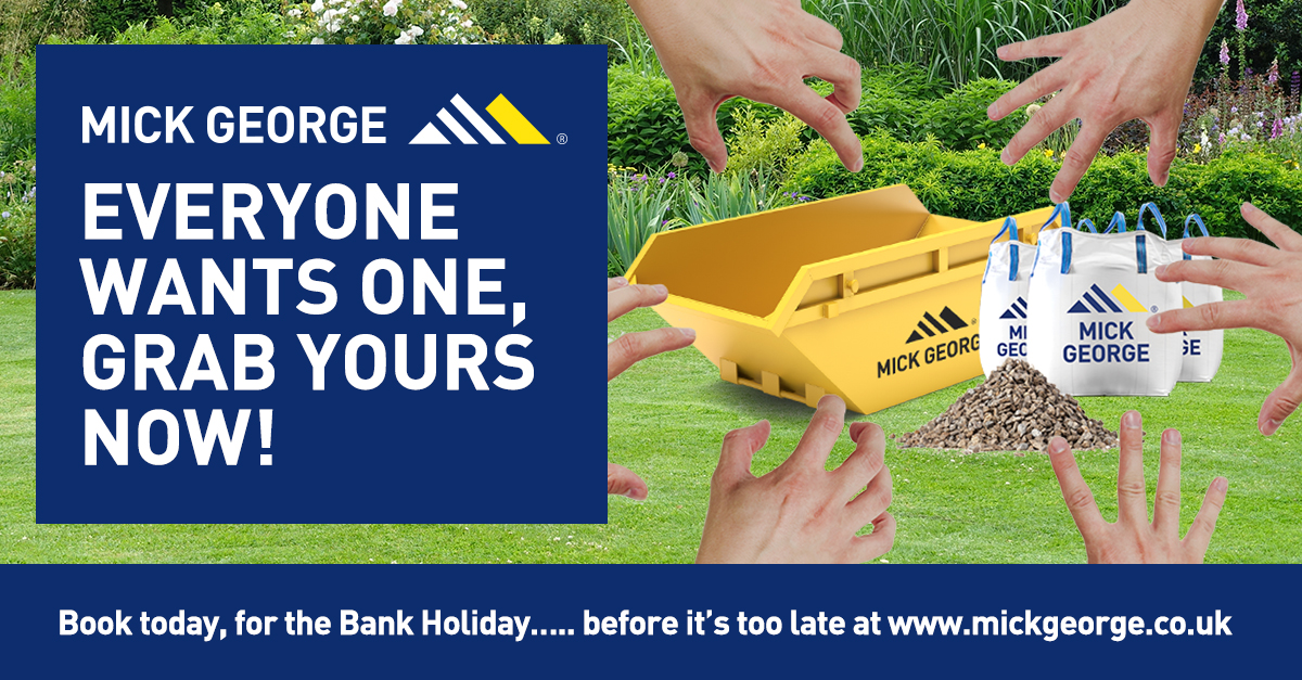 📢The Bank Holiday weekend is fast approaching, so make sure you've got your Skip to complete any planned DIY! 🚨High demand, book early - ow.ly/GaKt50FXH0I