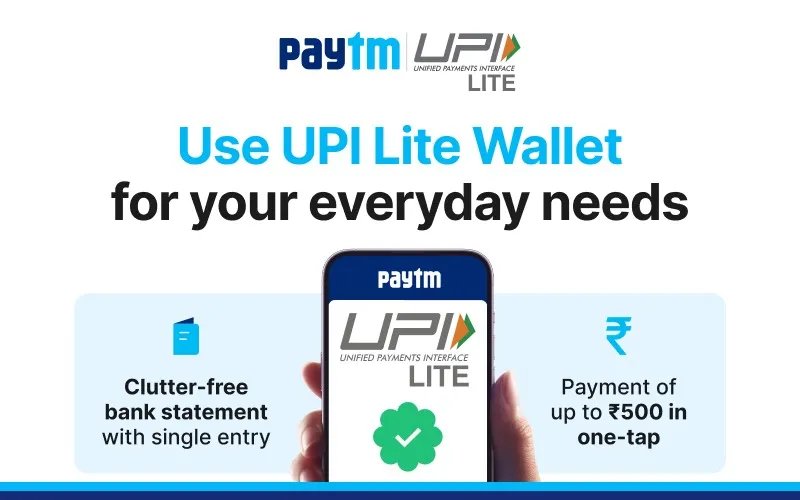 #Paytm has Announced Paytm UPI Lite Wallet for low value transactions

💵 Add upto ₹4000 daily without PIN
💵 Fail-proof payments upto ₹500 /-
💵 Simplifies bank statements, as merges all transactions as single entr
 #India

@Vis_subaru @KaroulSahil @harinarayananpc
