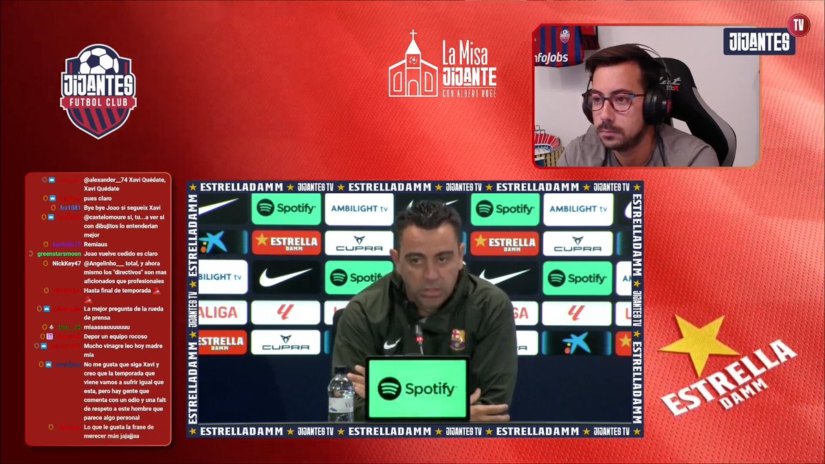 📺 DIRECTO @JijantesFC 🗣 Xavi: 'Vi el partido del Barça Atlètic en Riazor contra un Deportivo histórico. Pienso que asciendan no es el objetivo principal pero nos puede venir muy bien a la hora de adaptarse a una categoría superior. Es beneficioso para nosotros.' 🔗